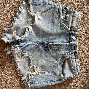 Light Jean Zara Shorts